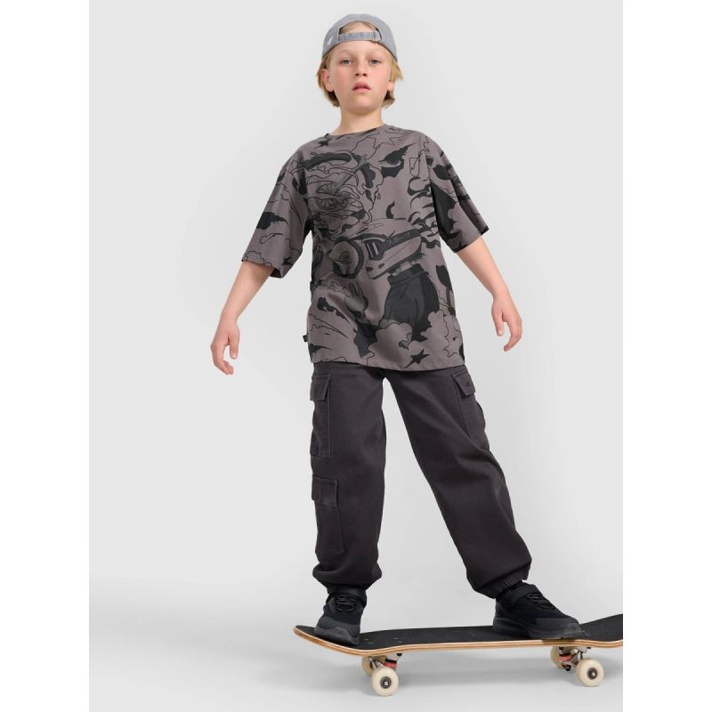 Boy's oversize T-shirt with print 4F 4FJRAW25TTSHM3063-90A *Kategoria tymczasowa Your Sports Performance