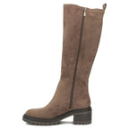 Women’s Taupe Suede Block-Heel Boots Filippo DKZ8310