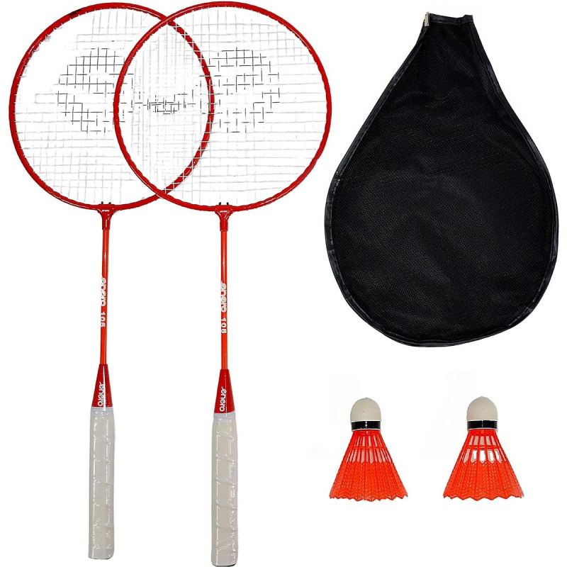 BADMINTON SET IN RED ORANGE ENERO 105 CASE Accessories Your Sports Performance