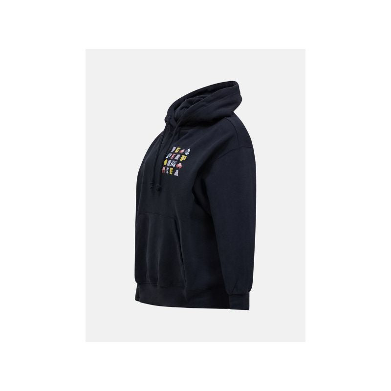 Women's PEAK PERFORMANCE W Terry Graphic Hoodie, black
