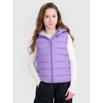 Girls' down vest with synthetic filling 4F 4FJRAW25TVJAF322-51S 4f