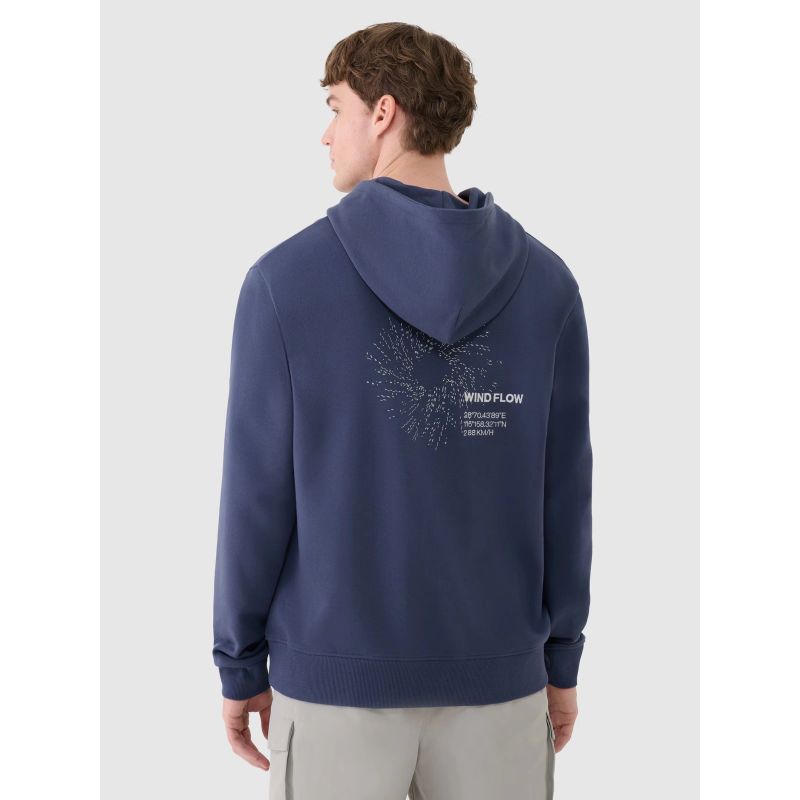 Men's sweatshirt with hood, open, 4F 4FWSS25TSWSM1749-22S *Kategoria tymczasowa Your Sports Performance