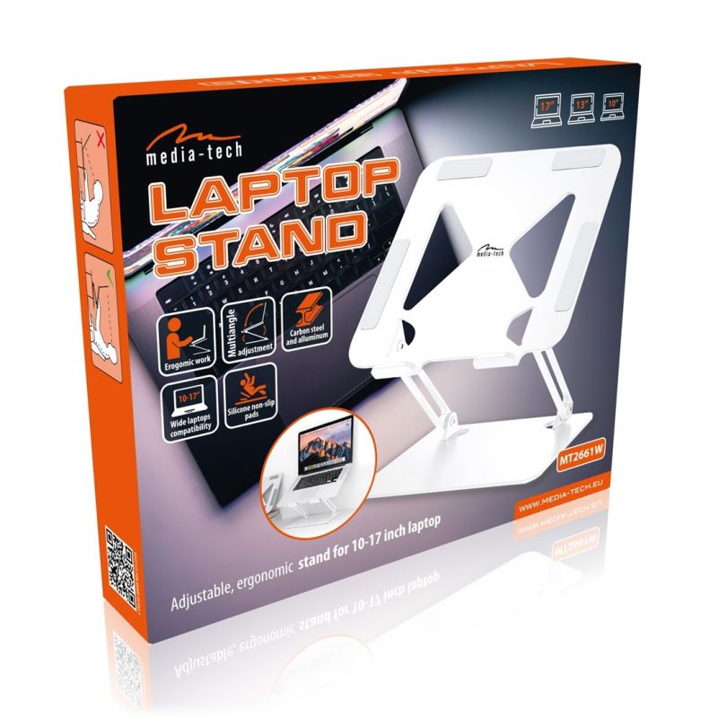 MEDIA-TECH LAPTOP STAND MT2661W Chłodzenie/Podstawki pod notebooki Your Sports Performance
