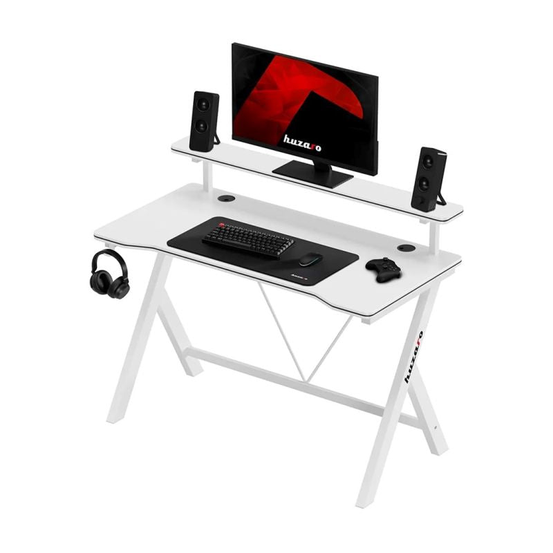 Huzaro Hero 1.9 White Gaming Desk Gaming PC/Stoliki i biurka Your Sports Performance
