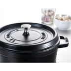 Cast iron pot, round, tall, STAUB 40502-285-0 - black, 4.8 ltr AGD - Produkty/Garnki / patelnie nieelektryczne Your Sports Performance