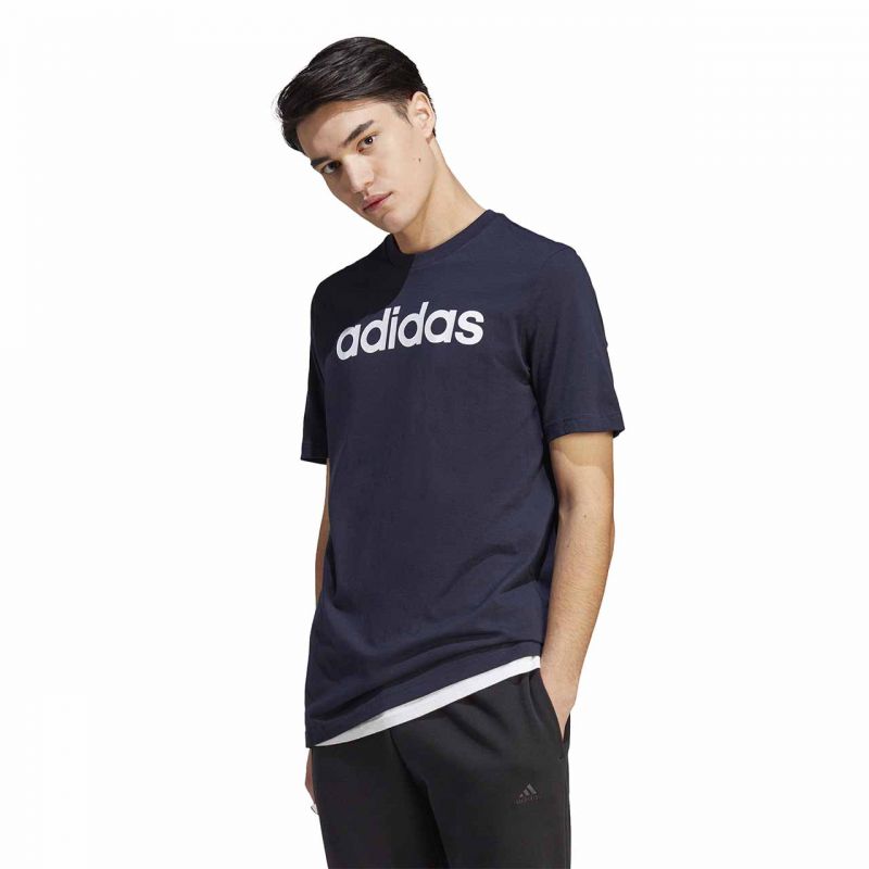 adidas Essentials Single Jersey Linear Embroidered Logo Tee M IC9275 Clothing/Training Adidas