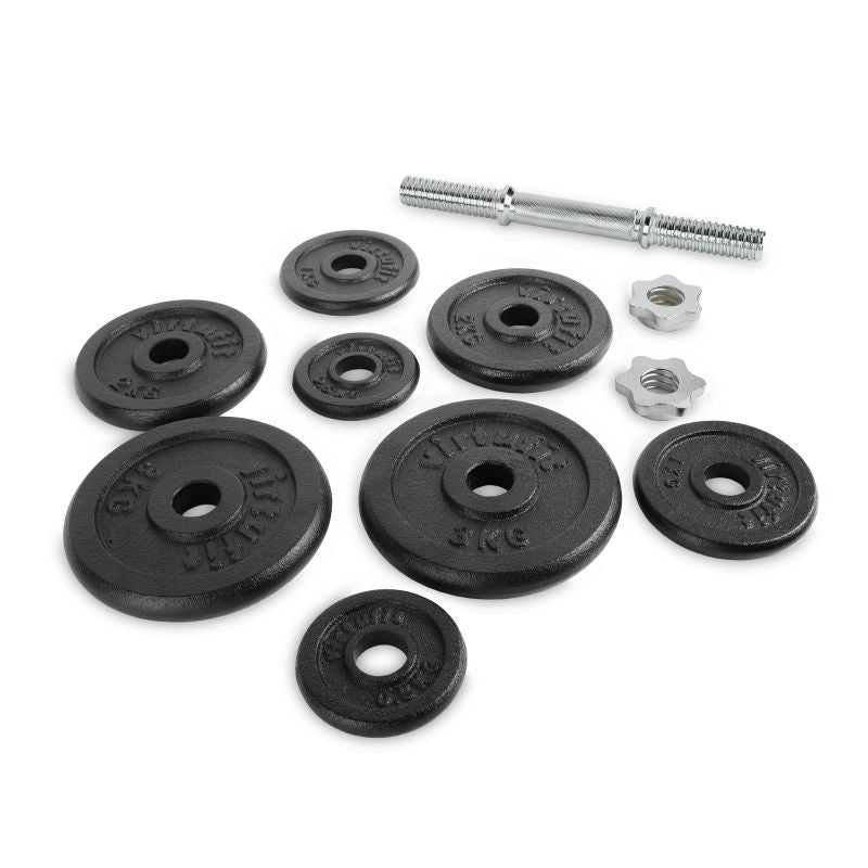 VIRTUFIT ADJUSTABLE PRO DUMBBELL SET - BARBELL SET - CAST IRON - 1 X 15 KG In preparation Your Sports Performance
