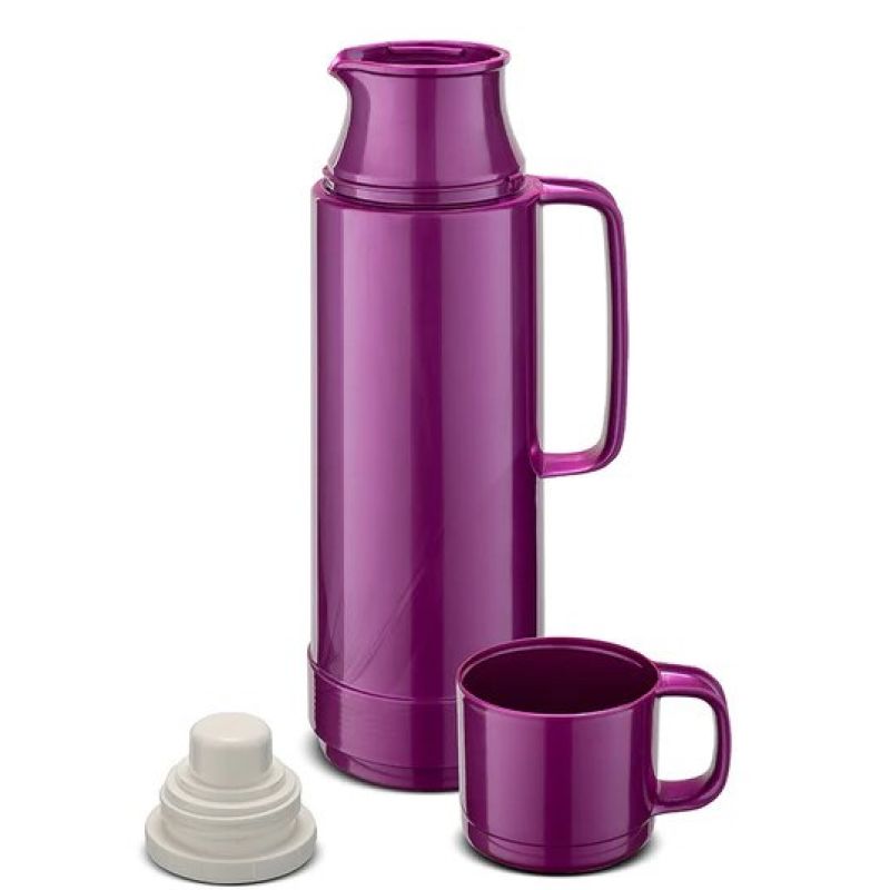 ROTPUNKT GLASS THERMOS CAPACITY 0.750 L, SHINY GRAPE AGD - Produkty/Termosy i kubki termiczne Your Sports Performance