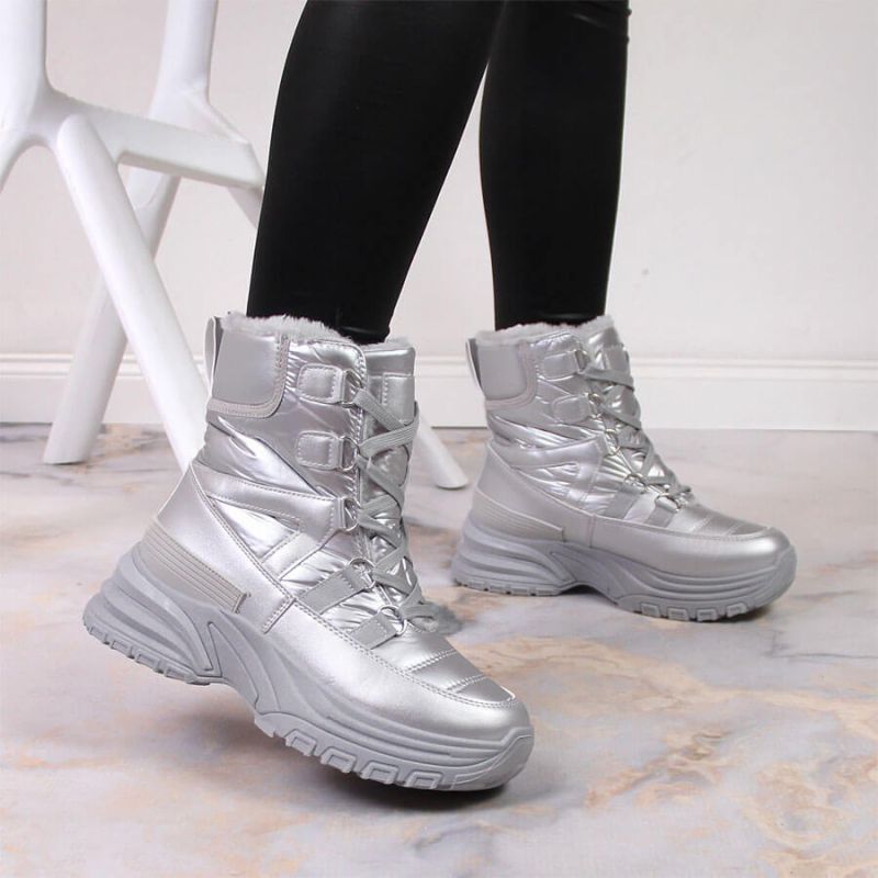 Potocki W WOL117B metallic lace-up snow boots Footwear/Outdoor/Potocki Your Sports Performance