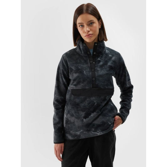 Women's oversize stand-up collar fleece 4F 4FWAW24TFLEF298-90A 4f