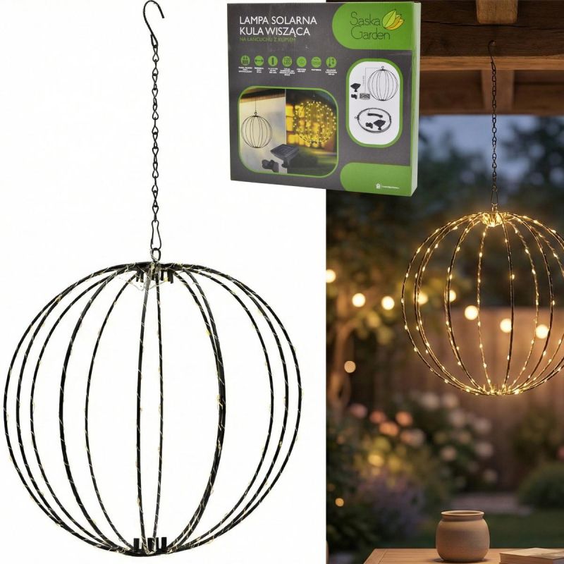 SOLAR HANGING LAMP BALL 30CM 120 LED WARM WHITE Home and Garden/Lighting Your Sports Performance