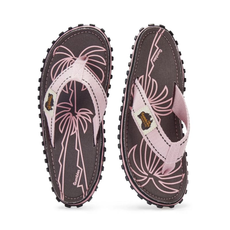 Gumbies unisex flip-flops ISLANDER FLIP-FLOP PALM LEAF PINK