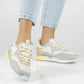 Beige women's sports shoes Filippo DP7843 Filippo