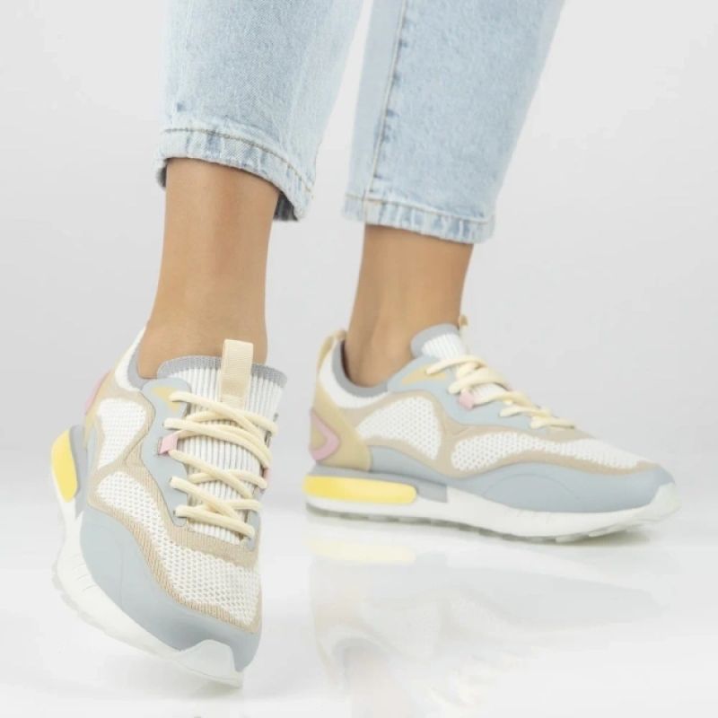 Beige women's sports shoes Filippo DP7843 Filippo
