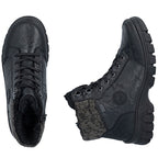Rieker Z7230-00 Waterproof Leather Women's Boots Black