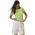 Women's T-shirt 4F F2717 light yellow 4FWSS26TTSHF2717 73S