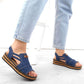 Comfortable Rieker W RKR684 jeans platform sandals Footwear/Lifestyle/Rieker Your Sports Performance
