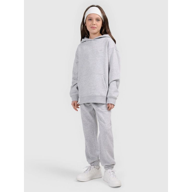 Girls' sweatshirt with hood, open, 4F 4FJWMM00TSWSF1862-25M 4f