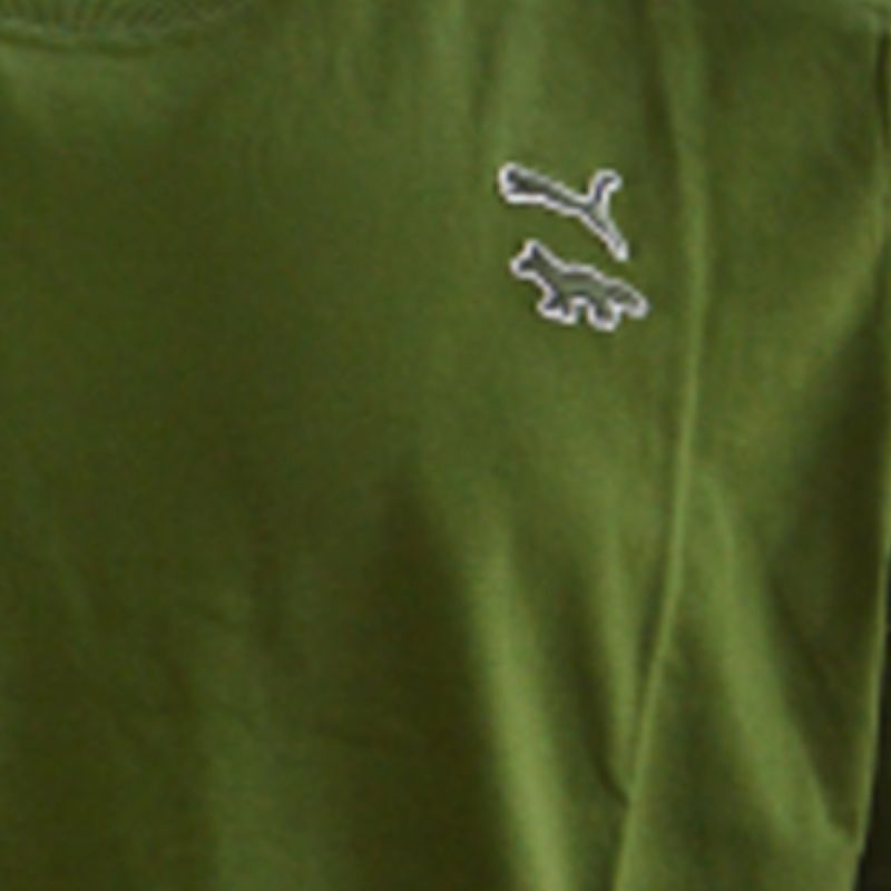 MAISON KITSUNE X PUMA T-shirt Rifle Green - 532327-94 Odzież/Odzież na co dzień Your Sports Performance