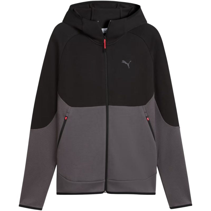 Men’s Puma Tech Slim Elevated black-grey hoodie 693951 34