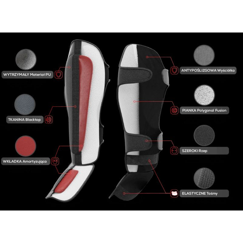 M Shin Guards - Undefeated Ochraniacze piszczeli Your Sports Performance