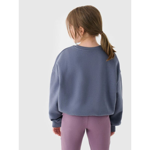Girls' sweatshirt without a hood, 4F 4FJRSS24TSWSF1331-32S 4f