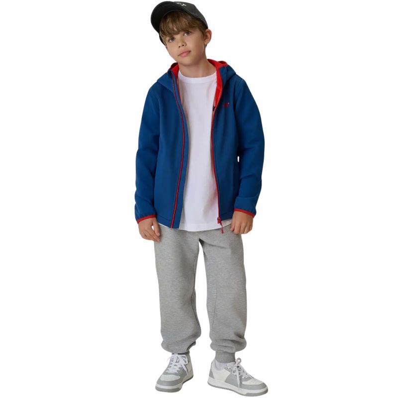Boys’ 4F M598 Softshell Jacket, Dark Navy 4FJWAW26TSOFM598 30S