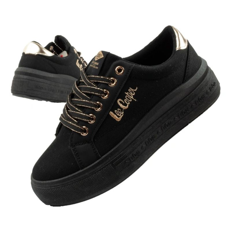 Lee Cooper women's sports shoes sneakers fashionable black comfortable