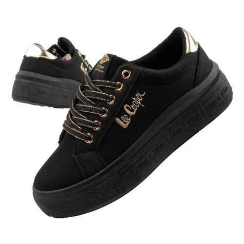 Lee Cooper women's sports shoes sneakers fashionable black comfortable Lee Cooper