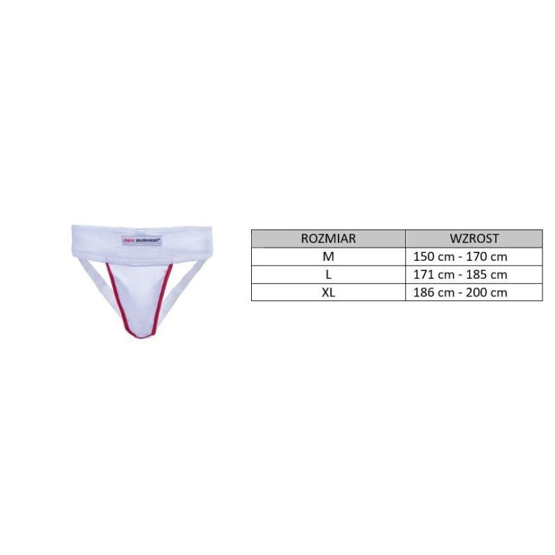 Men's Suspensor Crotch Protector - White -M DBX Bushido