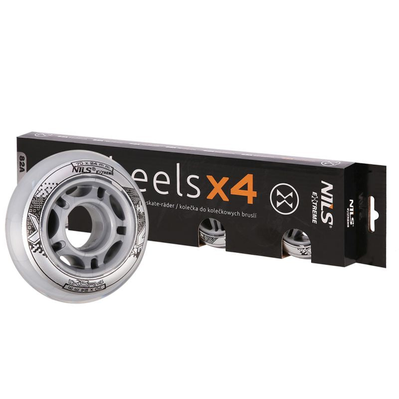 PU 70x24 82A TRANSPARENT WHEELS (4 pcs.) NILS EXTREME In preparation Your Sports Performance