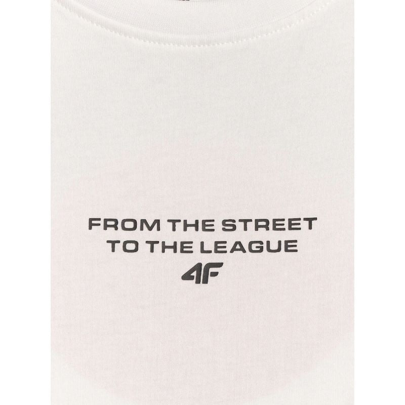 Boy's loose T-shirt with print 4F 4FJRSS26TTSHM3835-10S