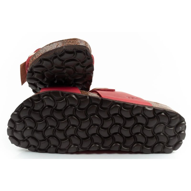 Bio Bio Women's slippers, profiled flip-flops, natural leather Your Sports Performance
