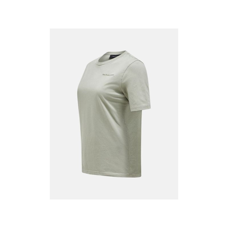 Peak Performance W Original Small Logo Tee Green Peak Performance