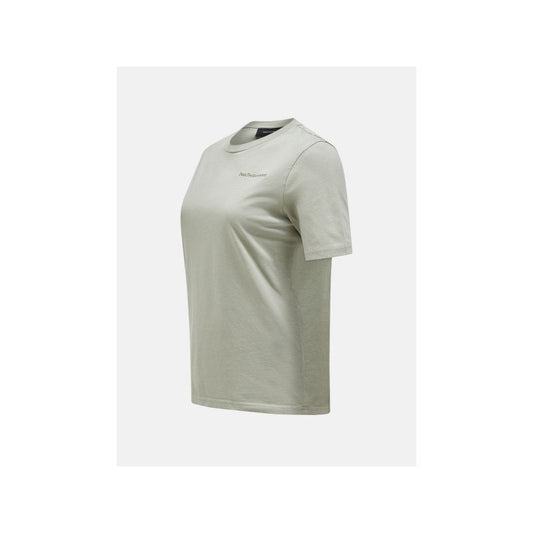 Peak Performance W Original Small Logo Tee Green Peak Performance