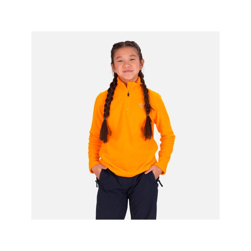 ROSSIGNOL Girl 1/2 Zip Fleece Sweatshirt Yellow Rossignol