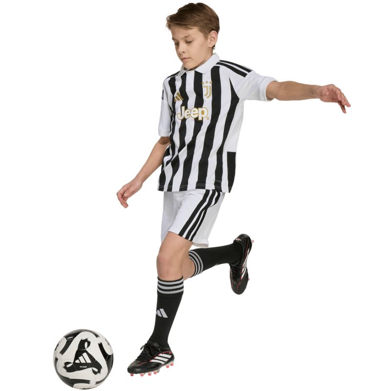 adidas Juventus 26/27 kids' jersey white and black KB8836