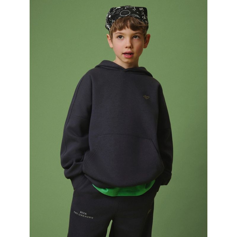 Boy's loose hooded sweatshirt 4F 4FJRSS26TSWSM2828-22S 4f