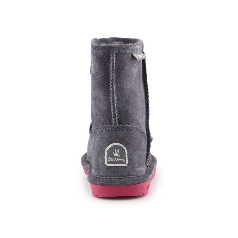 BearPaw Emma Toddler Zipper Jr 608TZ-903 Charcoal Pomberry winter shoes Footwear/Outdoor/UGG Your Sports Performance