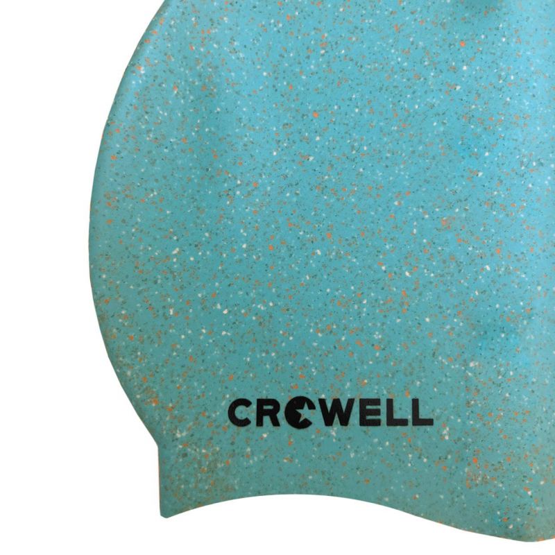 Crowell Recycling Pearl Silicone Swim Cap Light Blue Color 6
