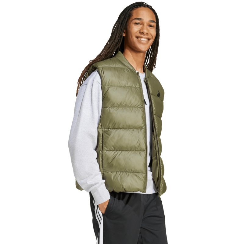 Men's adidas ESS SD PUF V vest olive JV7726 In preparation Adidas