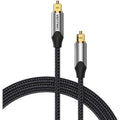 Vention Braided Optical Audio Cable with Aluminum Connector, 5m, Gray Kable i adaptery/Kable optyczne Your Sports Performance