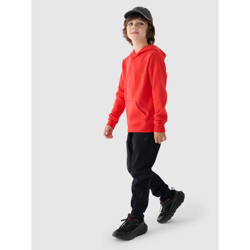 Boy's sweatshirt with hood, open, 4F Junior 4FJWMM00TSWSM1292-70S 4f