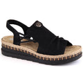 Comfortable Rieker W RKR677 black sandals Footwear/Lifestyle/Rieker Your Sports Performance