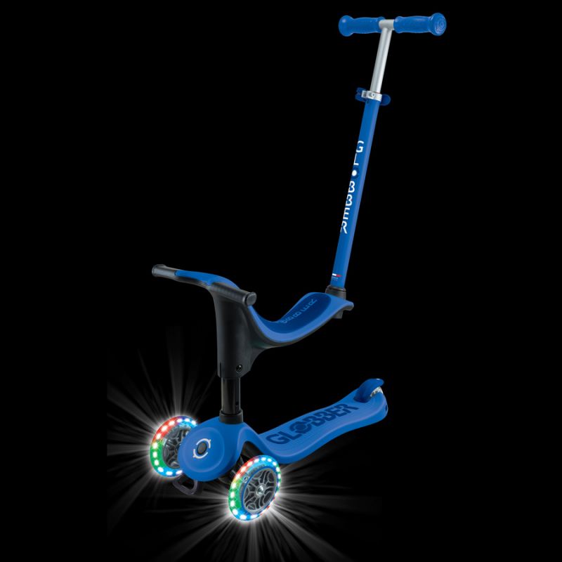 Scooter with seat GO•UP SPORTY LIGHTS (452-600-4 S) Accessories/Skating/Hulajnogi/Traditional/For kids/Globber Your Sports Performance