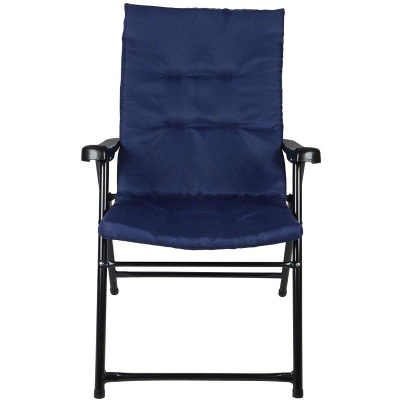FOLDING GARDEN CHAIR 59X66X45/90CM WITH NAVY BLUE CUSHION Home and Garden/Garden Your Sports Performance