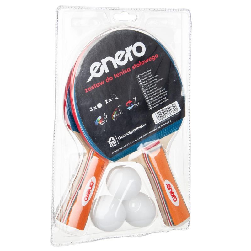 ENERO TABLE TENNIS SET 2 RACKETS 3 BALLS Accessories Your Sports Performance