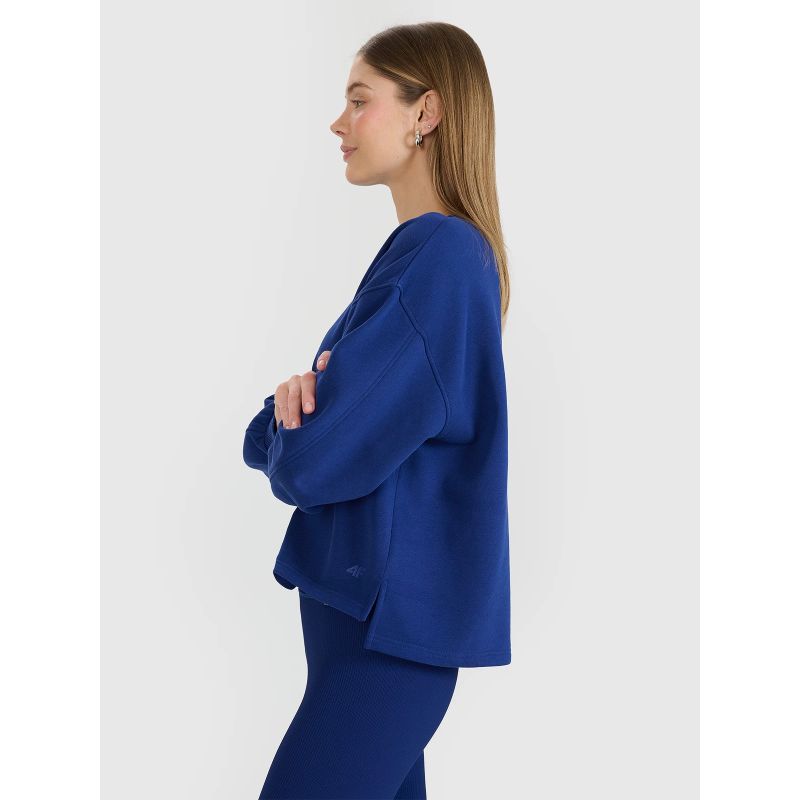 Oversized sweatshirt without a hood, unzipped, women's 4F 4FWSS25TSWSF1543-30S *Kategoria tymczasowa Your Sports Performance