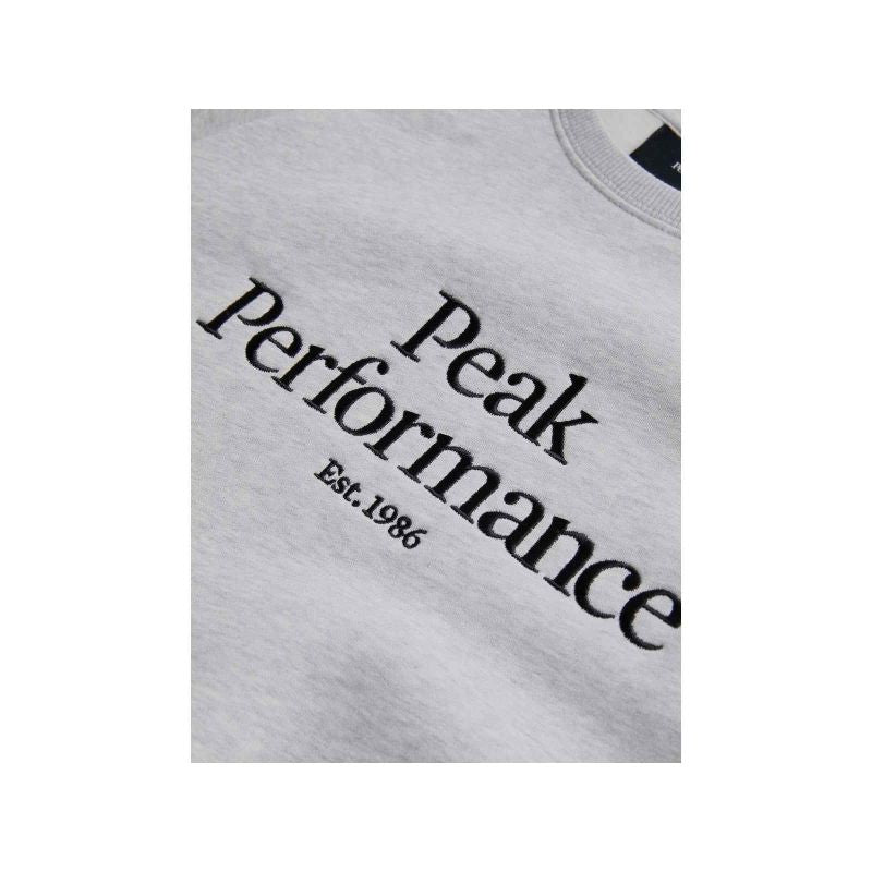 Peak Performance M Original Crew Sweatshirt Gray Clothing Your Sports Performance