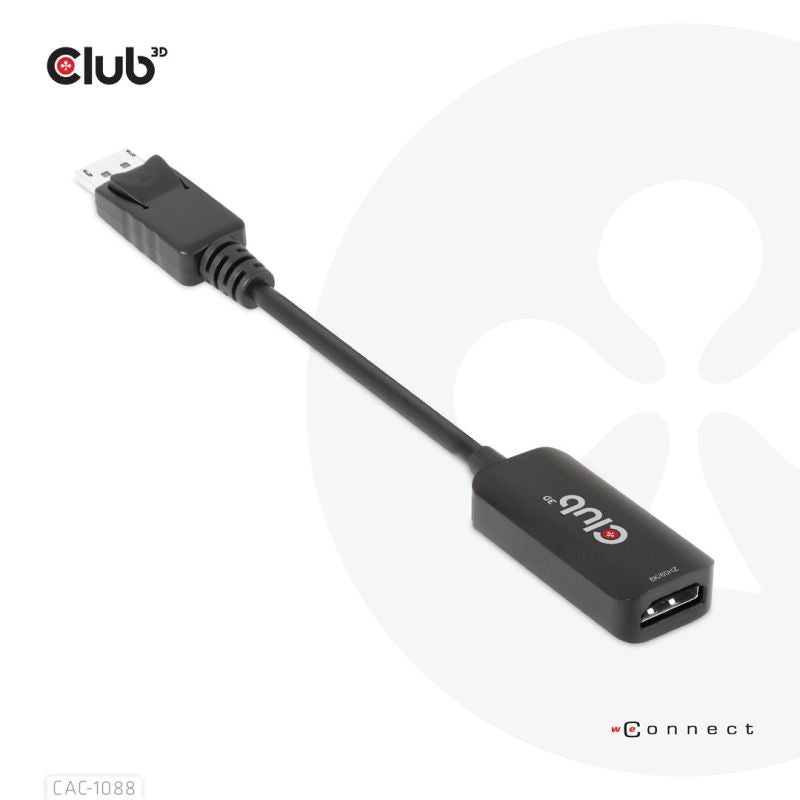 CLUB3D CAC-1088 Cable Adapter 0.21m DisplayPort HDMI Black Kable i adaptery/Adaptery, przejściówki Your Sports Performance